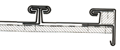 German roll cap without wood roll with verge detail